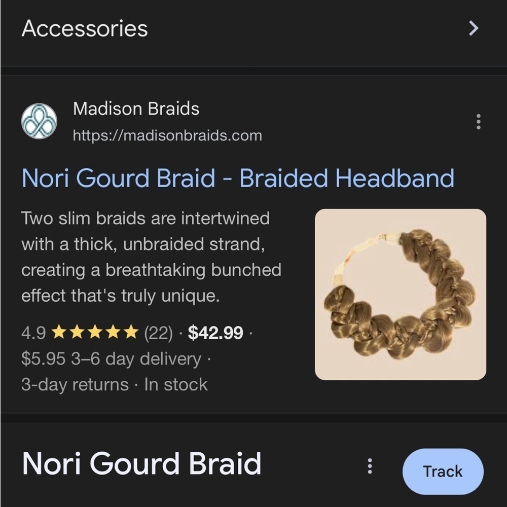 The Nori Gourd Braid Headband by Madison Braids - Picture 8 of 8